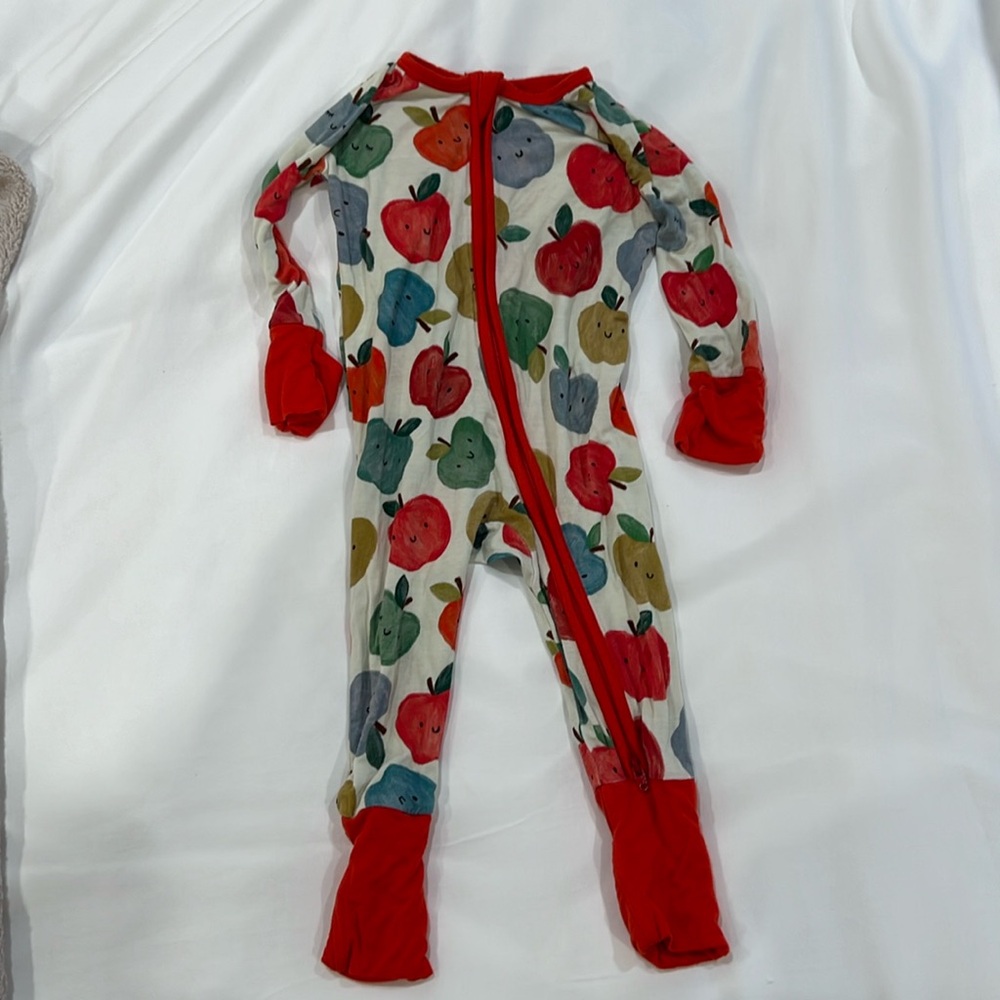 Little Sleepies Apple of my Eye onesie 3-6 months